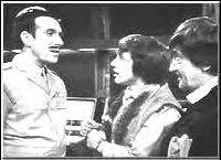 Lethbridge-Stewart greets Jamie and The Doctor