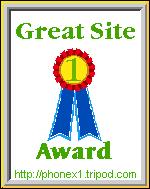 Phonex Website Award - April 2001
