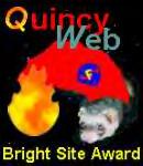 Quincy Web Bright Site Award - April 2000