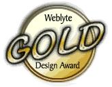 Weblyte Gold Design Award - January 2001